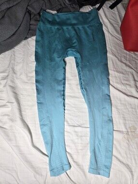 Fresought Women's Leggings Ombre Color Sz Large